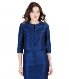 Elegant jacket from silk taffeta