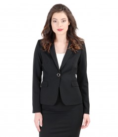 Elastic fabric office jacket