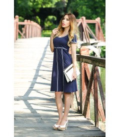 Seal elastic knit dress