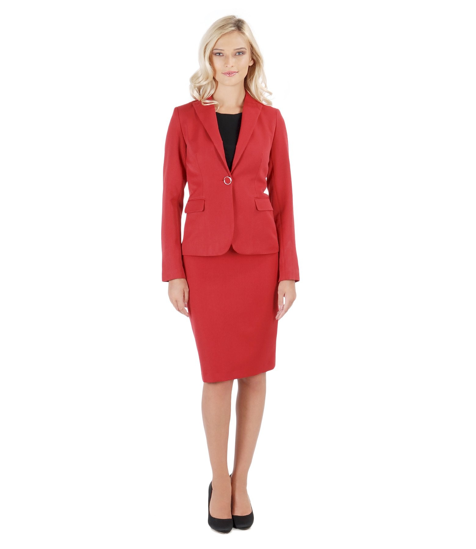 Elastic fabric office women suit - YOKKO