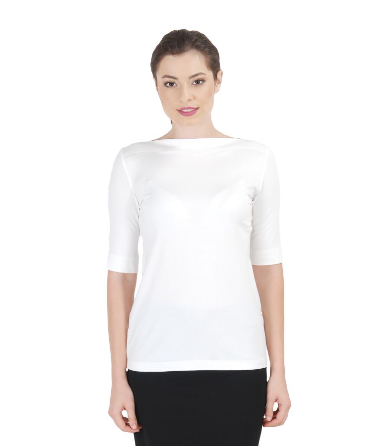 Uni elastic jersey t-shirt