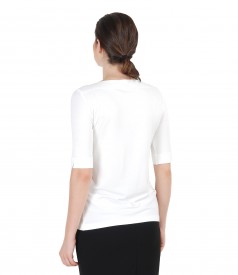 Uni elastic jersey t-shirt