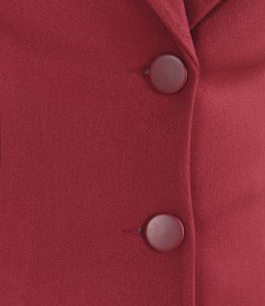 Office elastic fabric jacket with pockets