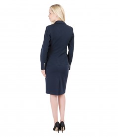 Elastic fabric women office suit
