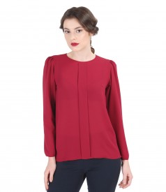 Veil blouse with dodge