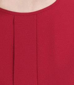 Veil blouse with dodge