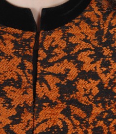 Elegant brocade jacket with velvet