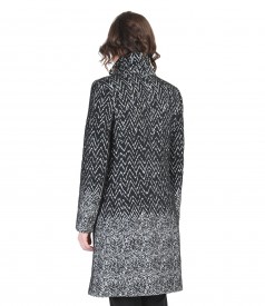 Fabrics printed with wool coat