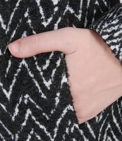 Fabrics printed with wool coat