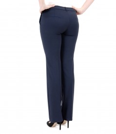 Elastic fabric office pants with pockets