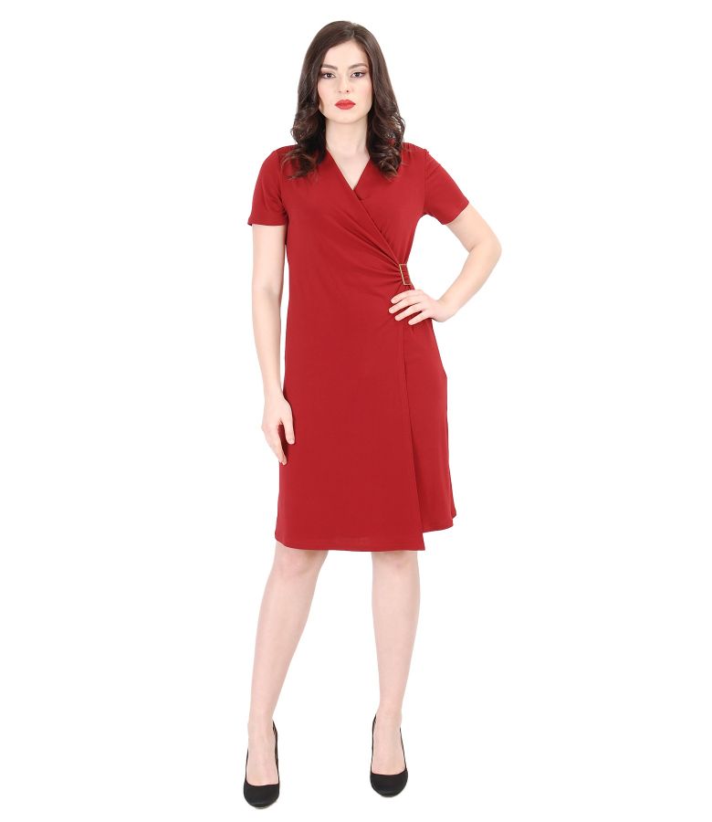 Grena jersey dress with clasp