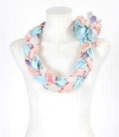 Printed silk scarf