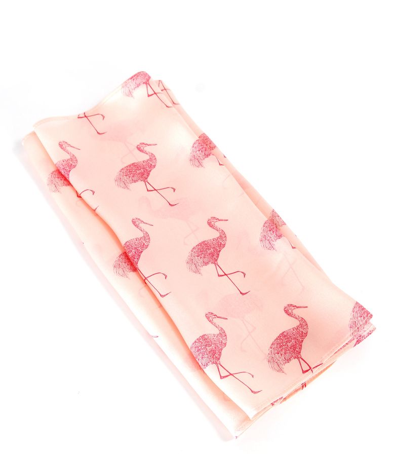 Printed silk scarf