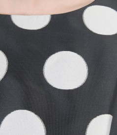 Elegant dress with dots print