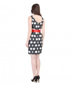 Elegant dress with dots print