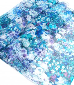 Printed silk scarf