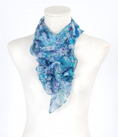 Printed silk scarf