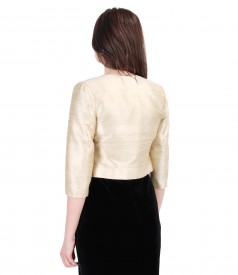 Silk taffeta elegant bolero