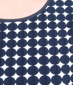 Embossed cotton dress jacket with dots