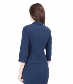 Elastic cotton office jacket