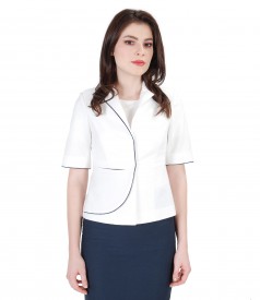 Viscose and cotton office jacket