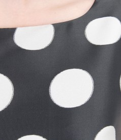 Printed with dots elegant dress