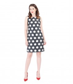 Printed with dots elegant dress