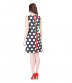 Printed with dots elegant dress