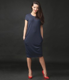 Elastic jersey elegant dress