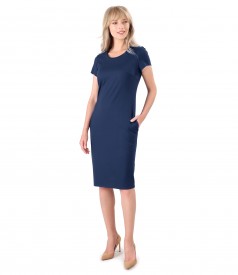 Elastic jersey elegant dress