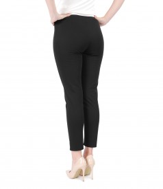 Elastic cotton skinny pants