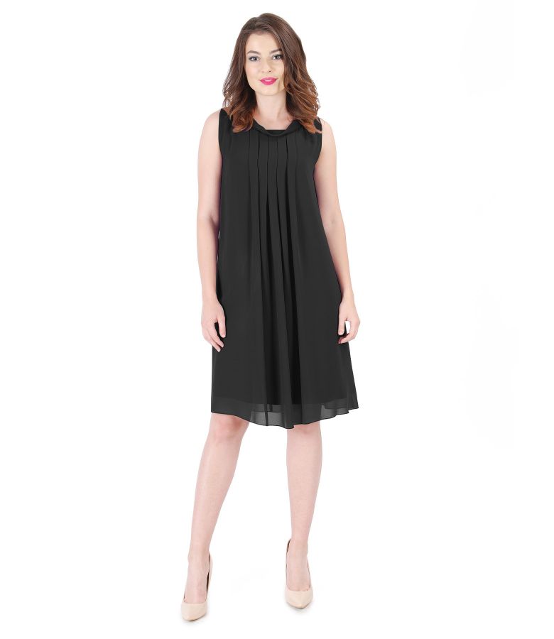 Lightweight Black Veil One-piece Dress