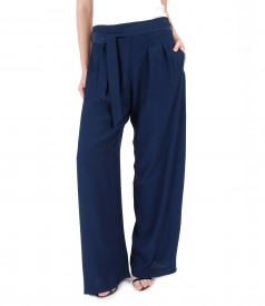 Viscose wide pants