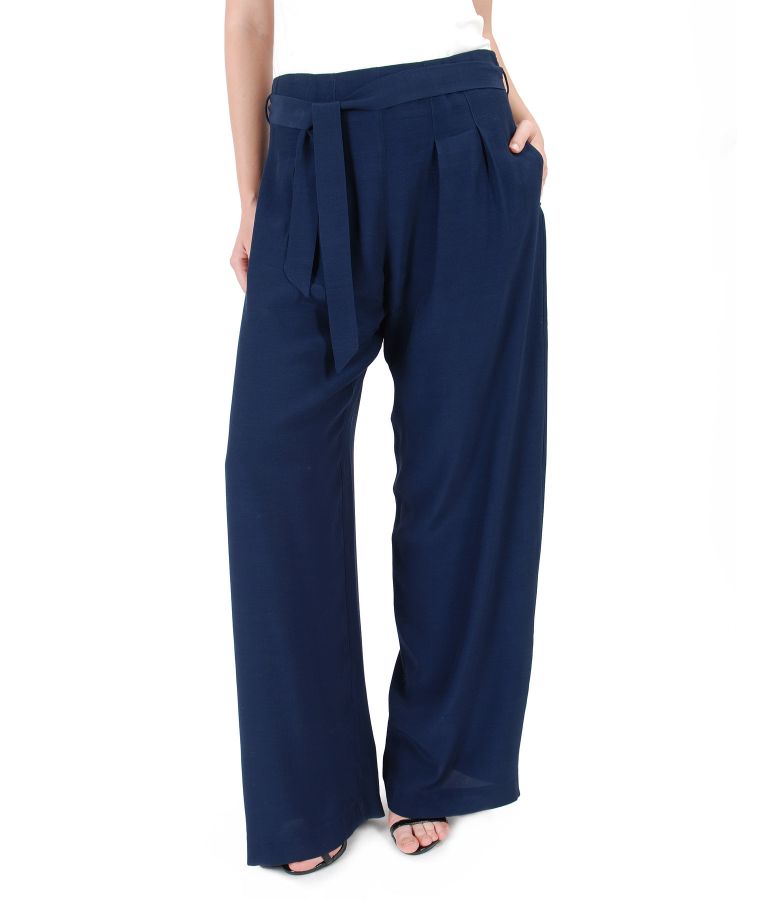 Viscose wide pants