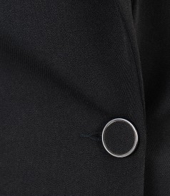 Office jacket with side zippers