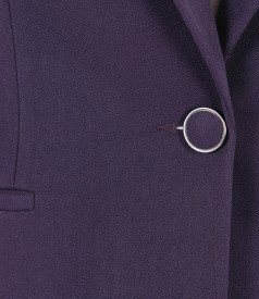 Office jacket with side zippers