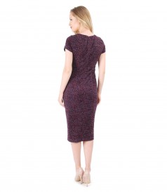 Elegant brocade dress with velvet