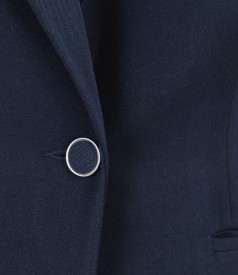 Office jacket with side zippers
