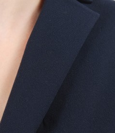 Office jacket with side zippers