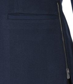 Office jacket with side zippers
