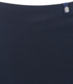 Office elastic fabric skirt with zipper