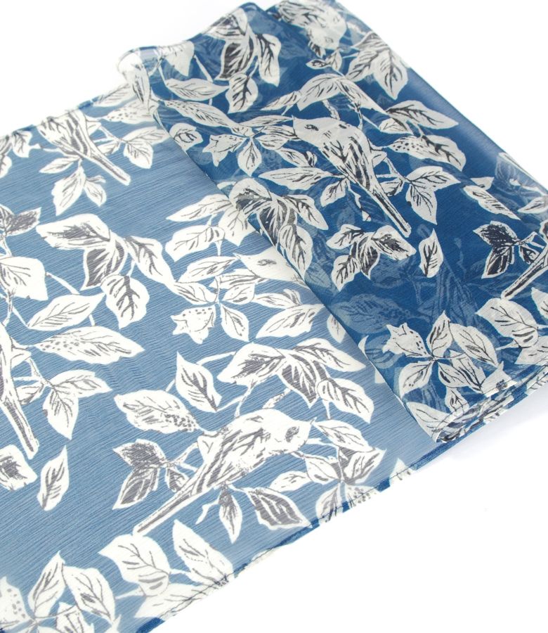 Printed silk scarf