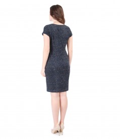 Elegant brocade dress with velvet