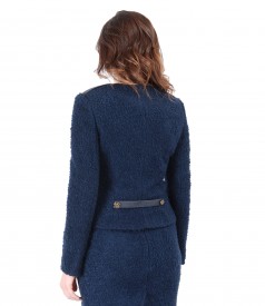 Elegant jacket with wool loops