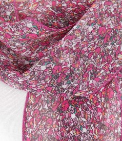 Floral printed scarf