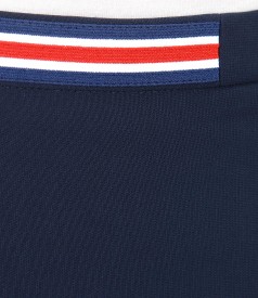 Office skirt with elastic waist