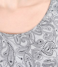 Elegant blouse made of printed jersey