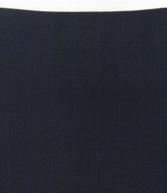 Fabric office skirt with stripes