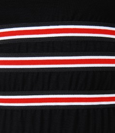 Uni jersey t-shirt with elastic waist