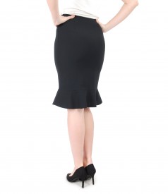 Office skirt with frill